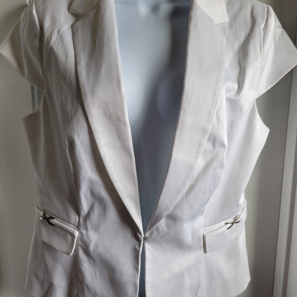 New York & Company White Shirt size 12